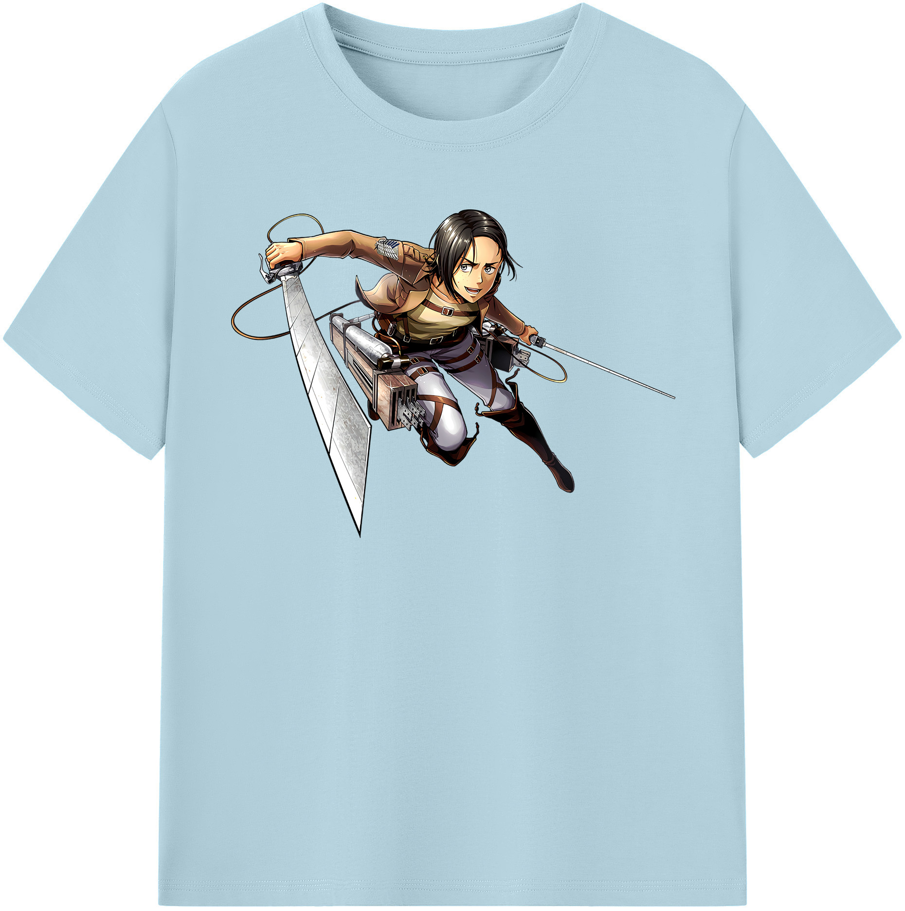 （画像用） 進撃の巨人 Attack on Titan 綿100％半袖Tシャツ（フロントプリント）